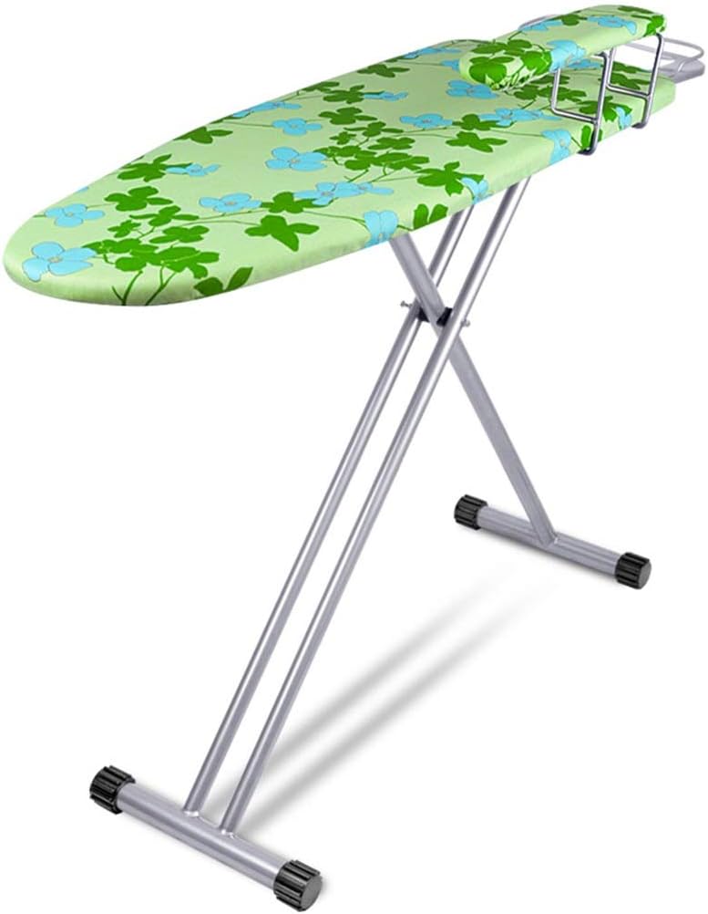 Cette planche de table avec un revetement en coton dispose aussi d'une structure pliante