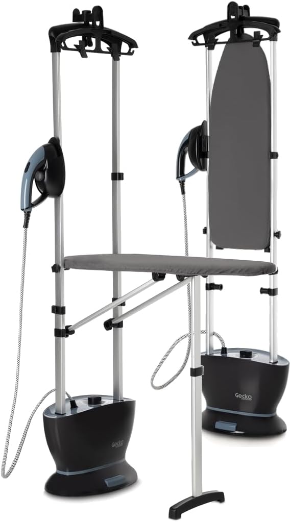 Un defroisseur portatif combine une chauffe rapide avec une finition en acier inoxydable