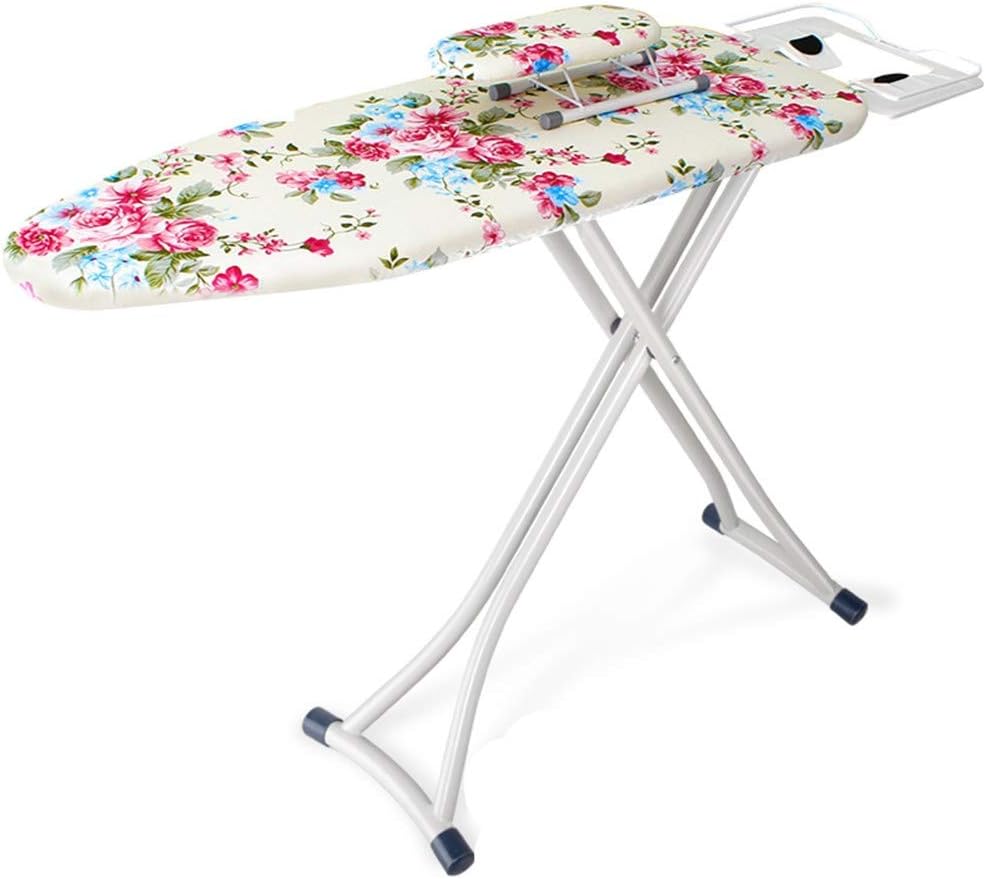 Une table de repassage propose une partie textile en coton avec des appuis antiderapants