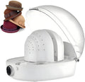 Cet appareil de soin des chapeaux combine un reglage de temperature avec une protection contre la surchauffe