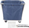 Ce chariot a linge propose une finition en acier inoxydable avec une conception limitant le bruit