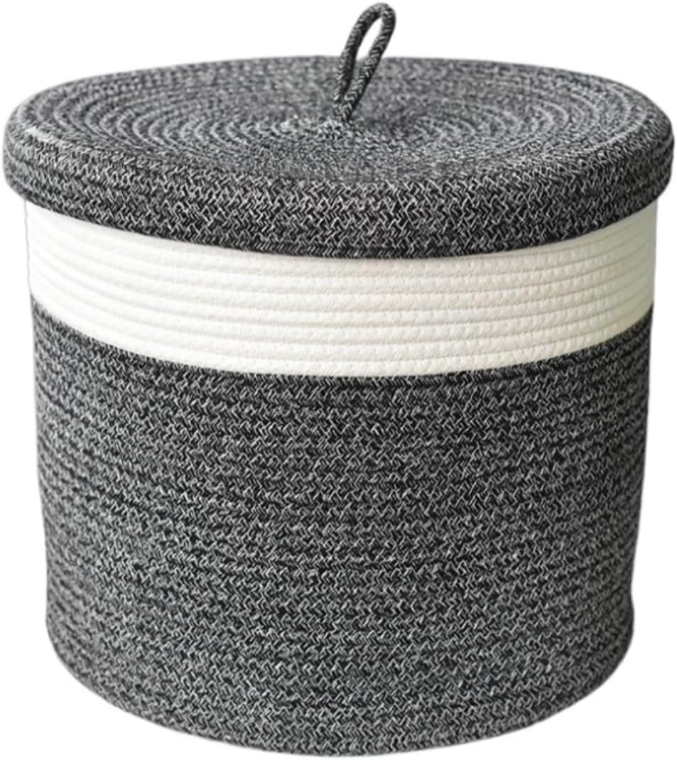 Un panier a linge propose une structure pliante avec une partie textile en coton